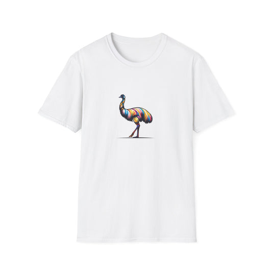 Colorful Aussie Emu T shirt